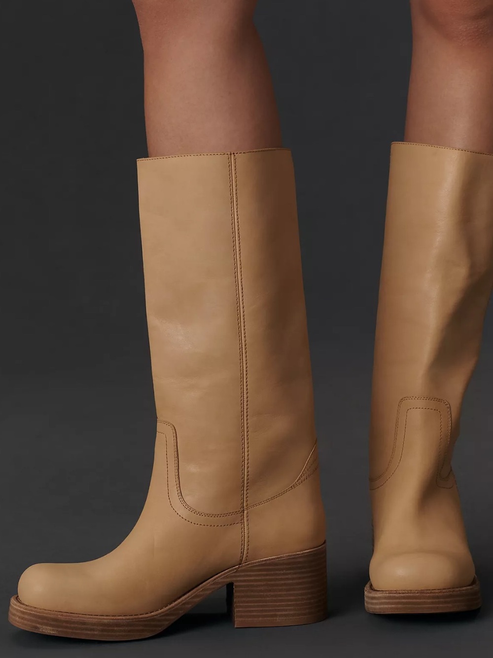 Jeffrey Campbell Reflect Tall Pull-On Boots Size 10 - Picture 2 of 8